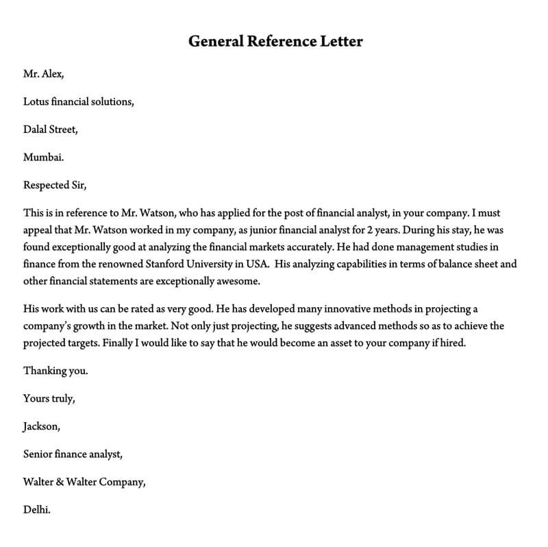 Recommendation Sample Character Reference Letter For A Friend