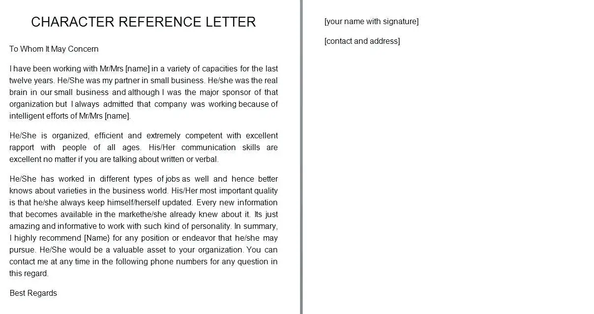 Examples Of Personal Reference Letters from www.realiaproject.org