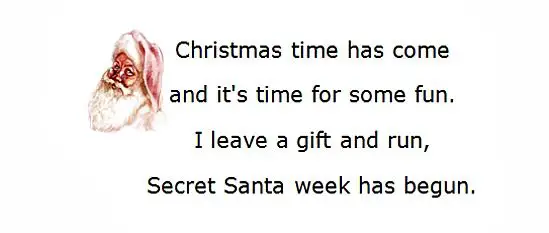 secret santa notes
