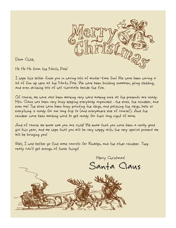 Message from Santa Claus 
