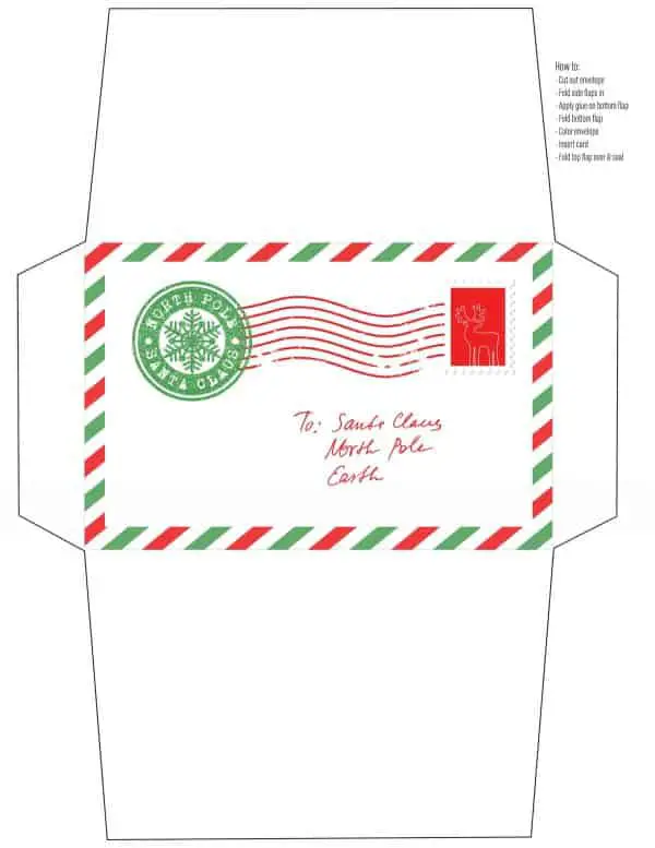 Holiday Season Envelope Example 