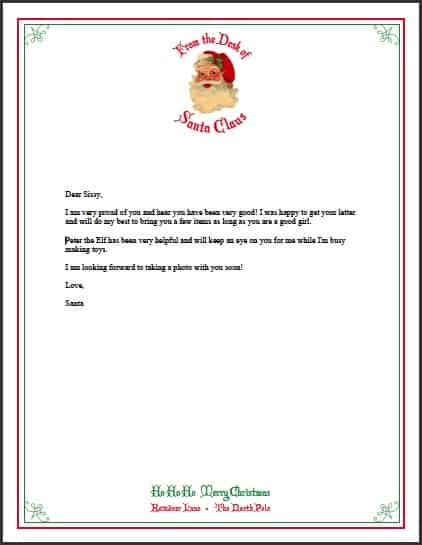 27 Santa Letterhead Templates Free Download Realia Project To find out how to get your letter delivered with a north pole postmark, click here. 27 santa letterhead templates free