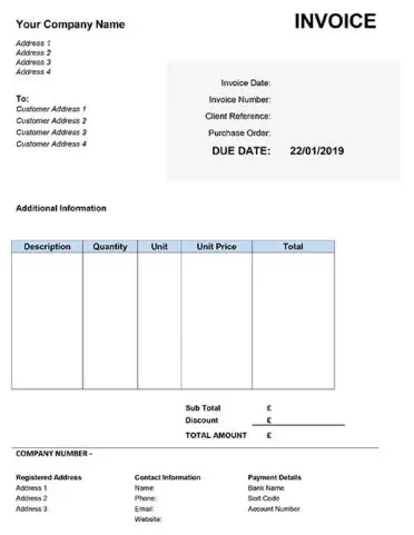 Downloadable Purchase Order Template Pdf