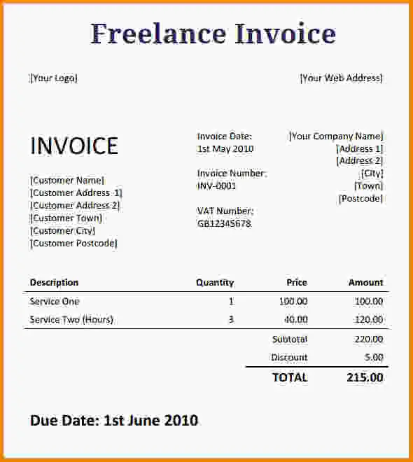 use real services Contractor Invoice Template including business work download