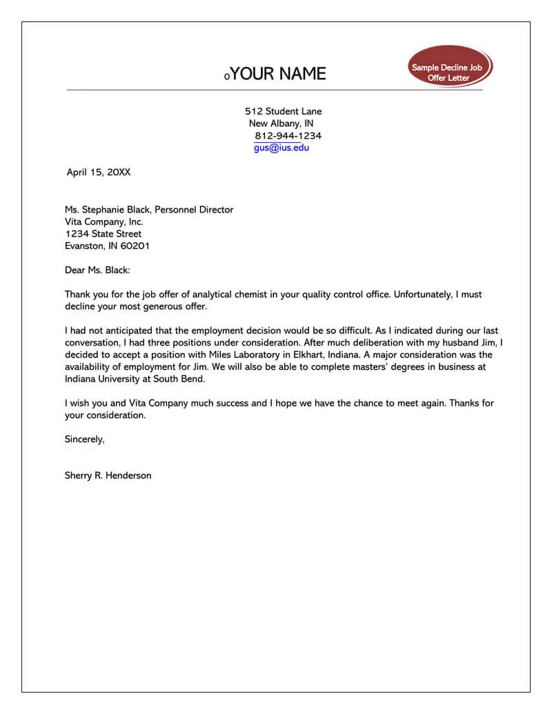 Thank You Letter For Not Getting The Job from www.realiaproject.org