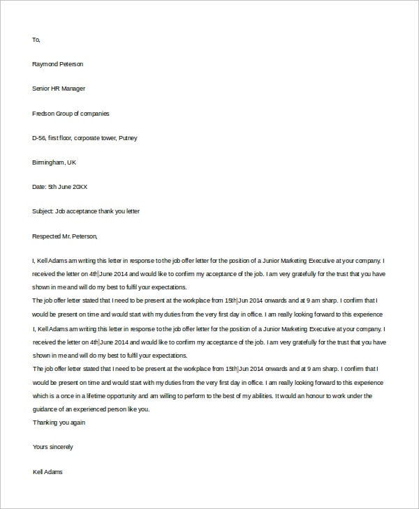 Declining Job Offer Letter from www.realiaproject.org