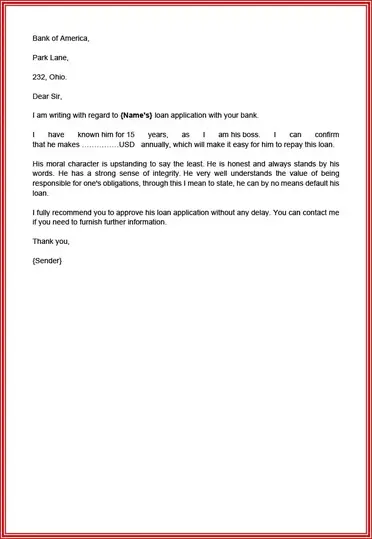 15 Character Reference Letter Examples Realia Project