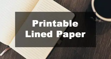 Featured Image: Printable Lined Paper Examples