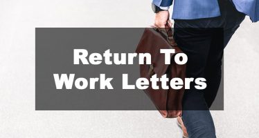 Banner for return to work letter